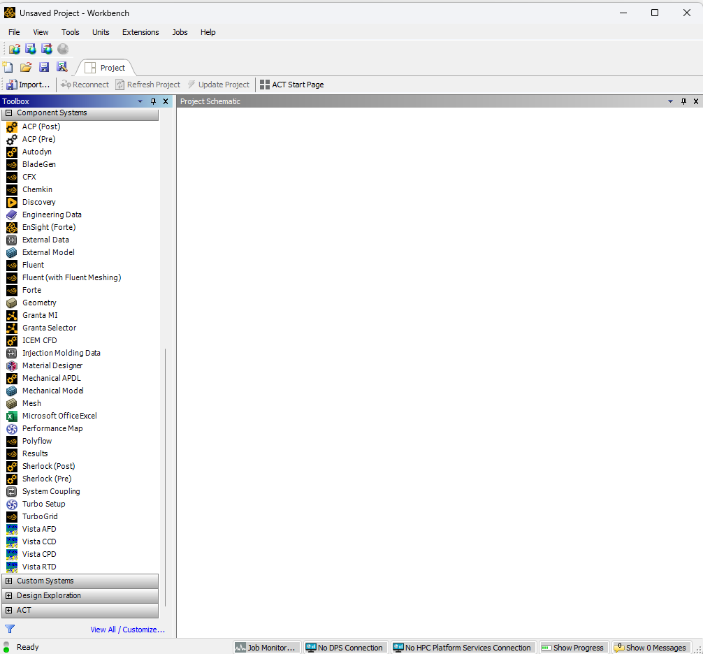 Screenshot ANSYS 2024 R1 - Component Systems